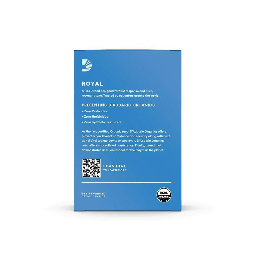 Rico Royal Organic Alto Sax Reeds | 2.0 | 10-Pack - Image 2