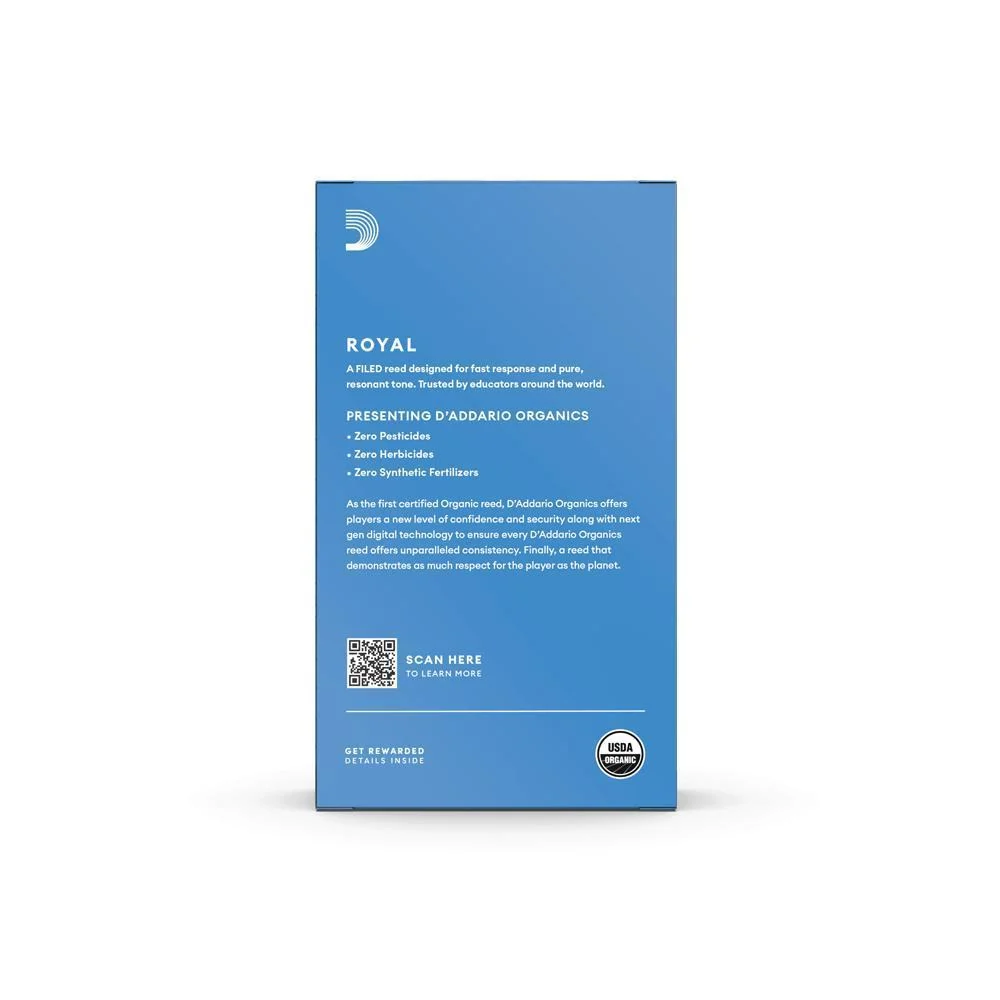 Royal by D'Addario Eb Clarinet Reeds | Strength 3 | 10-pack - Image 2