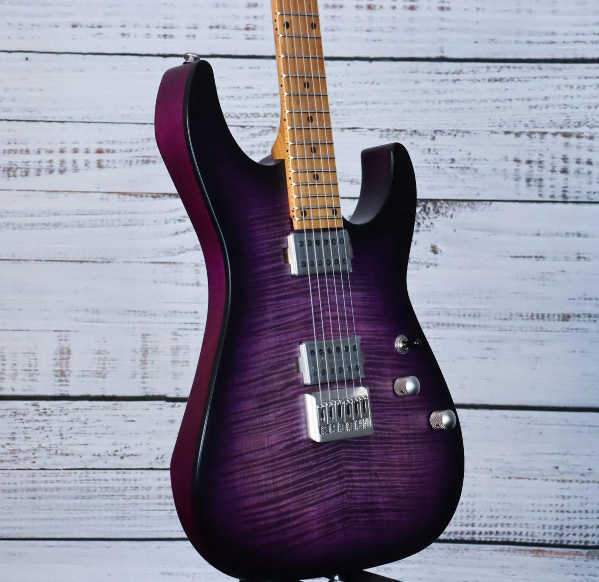 Schecter C-1 Standard Plus | Transparent Purple Burst - Image 4