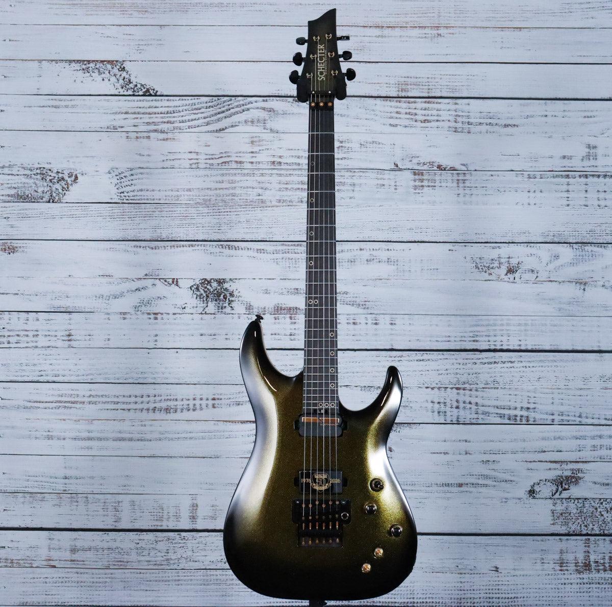 Schecter C-1 FR-S 50th Anniversary Electric Guitar w/Case | Gold Burst - Image 3