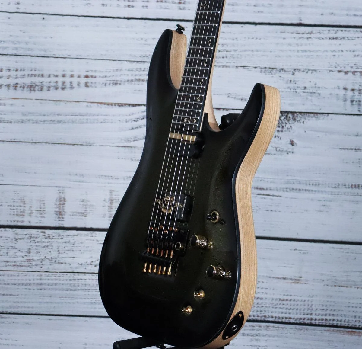 Schecter C-1 FR-S 50th Anniversary Electric Guitar w/Case | Gold Burst - Image 5