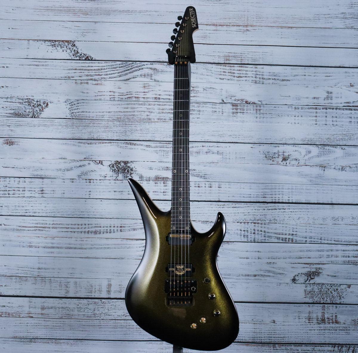 Schecter Avenger FR-S 50th Anniversary Electric Guitar w/Case | Gold Burst - Image 3