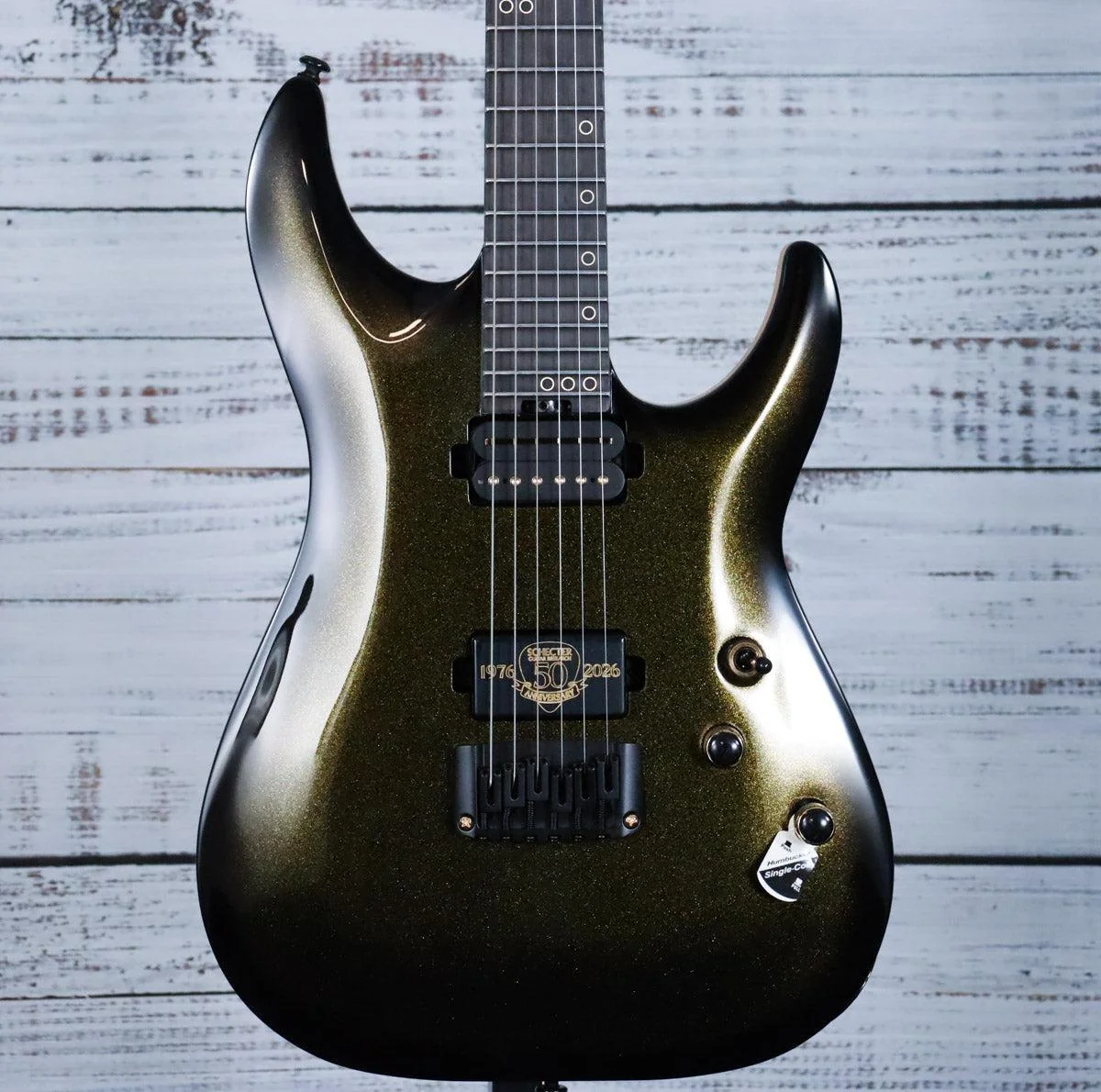 Schecter C-1 50th Anniversary Electric Guitar w/Case | Gold Burst