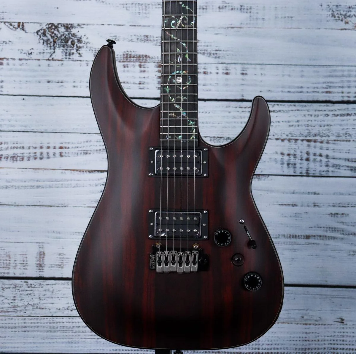 Schecter C-1 Exotic Ebony Guitar | Natural Satin (FREE SHIPPING)