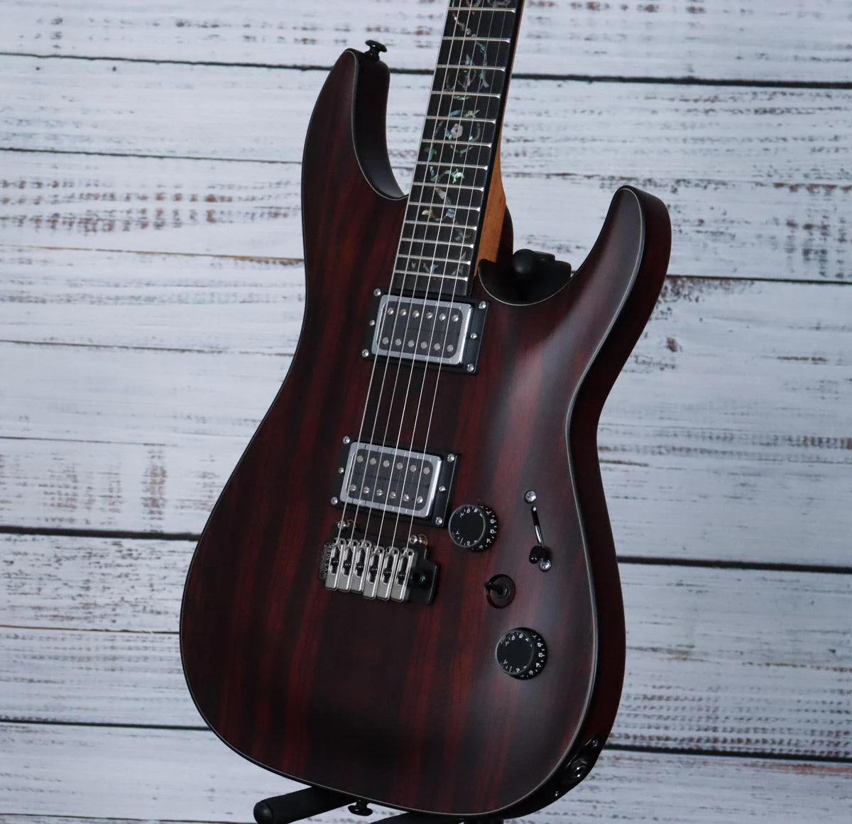 Schecter C-1 Exotic Ebony Guitar | Natural Satin (FREE SHIPPING) - Image 5