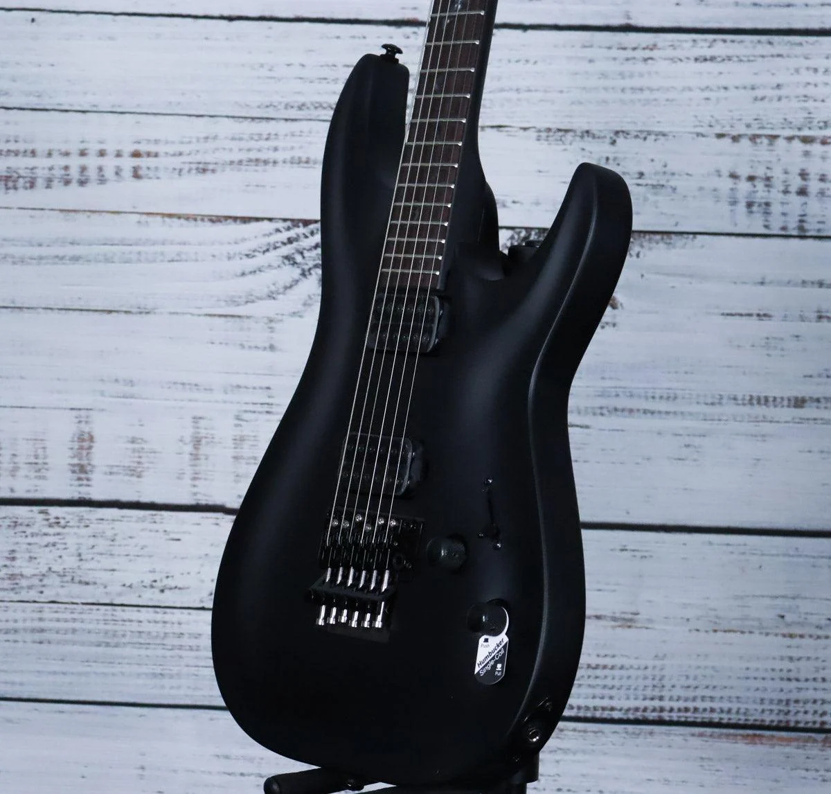 Schecter Damien 6 FR | Satin Black - Image 5