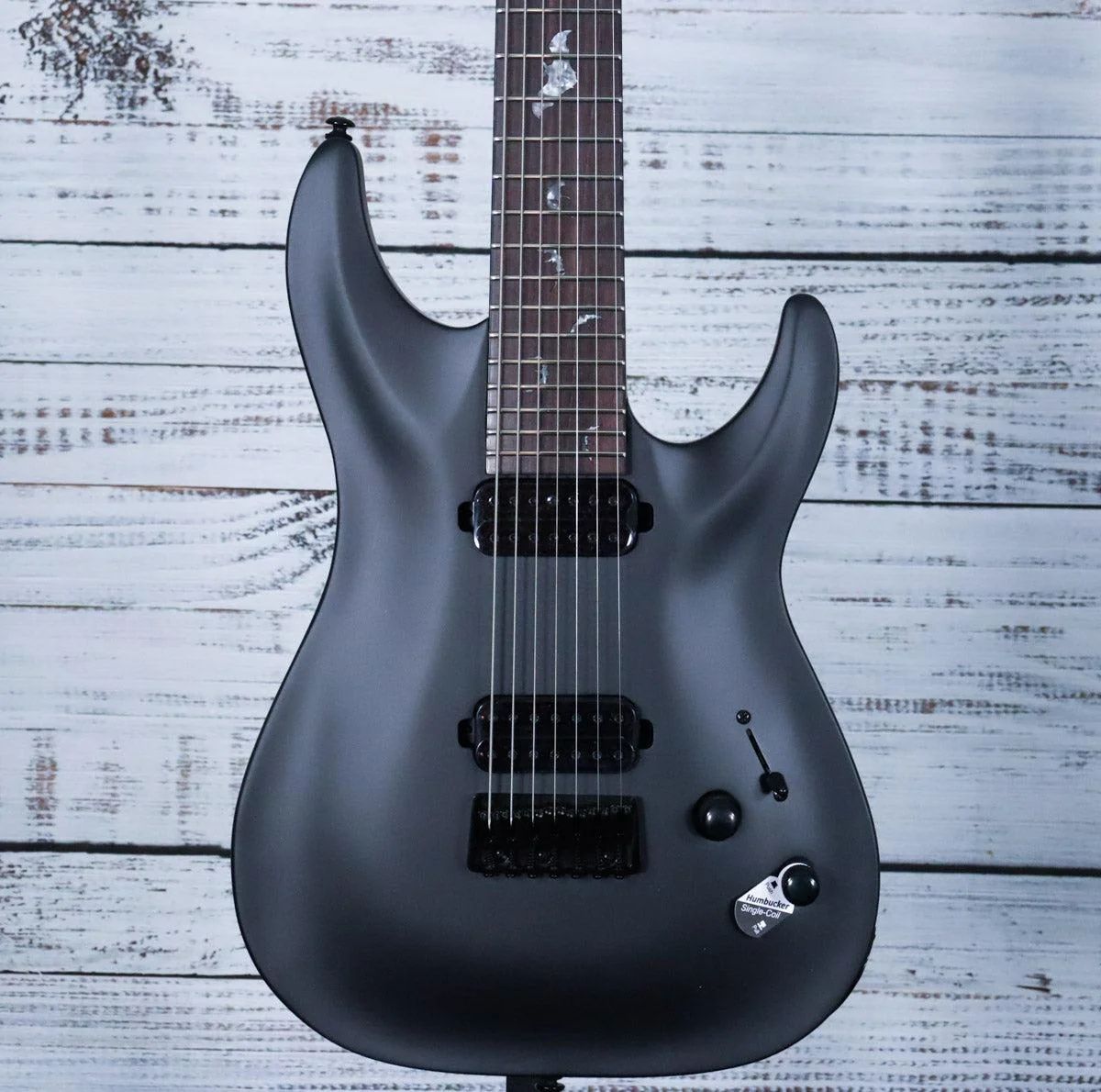 Schecter Damien 7-String Electric Guitar | Satin Black
