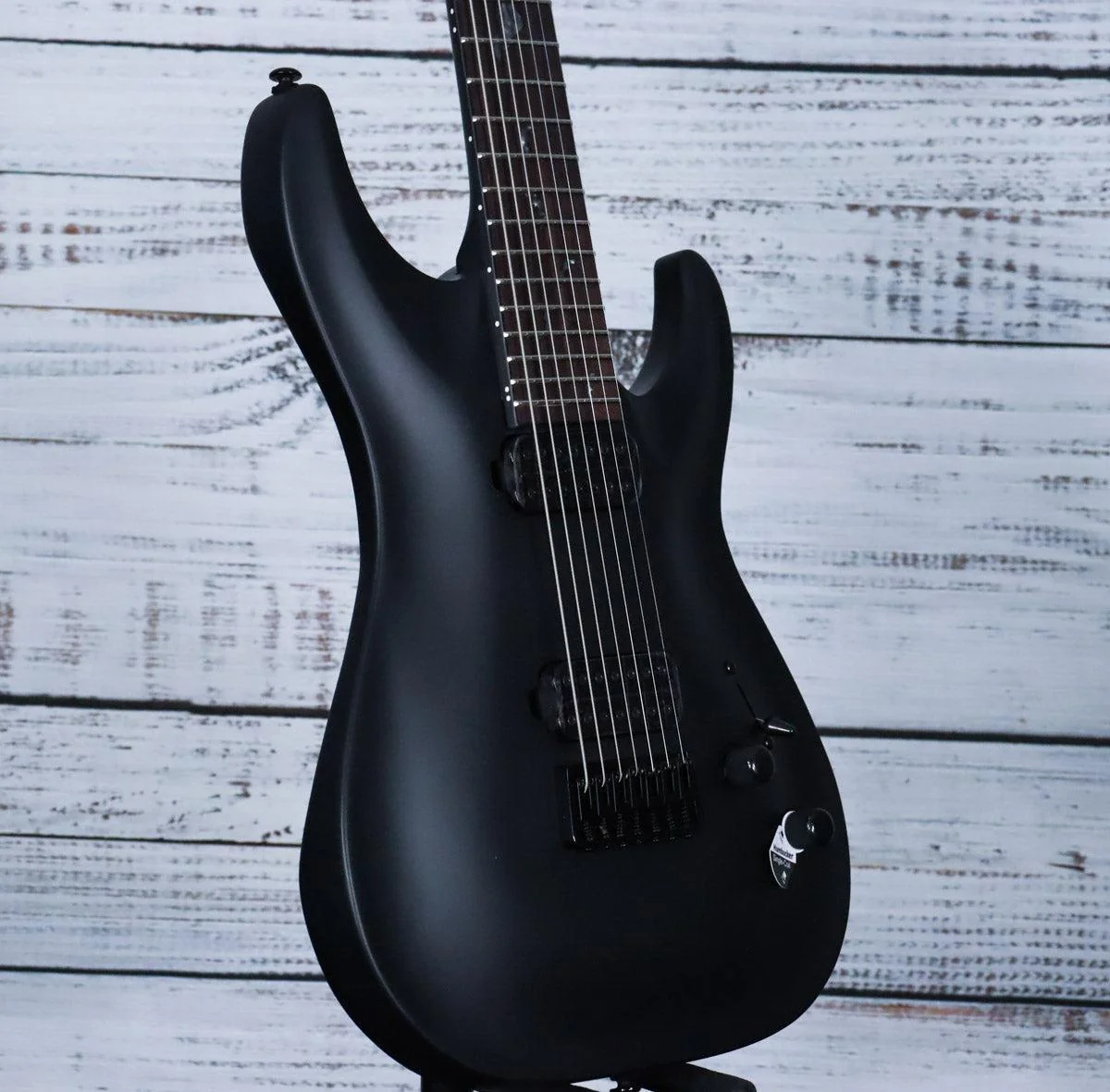 Schecter Damien 7-String Electric Guitar | Satin Black - Image 4