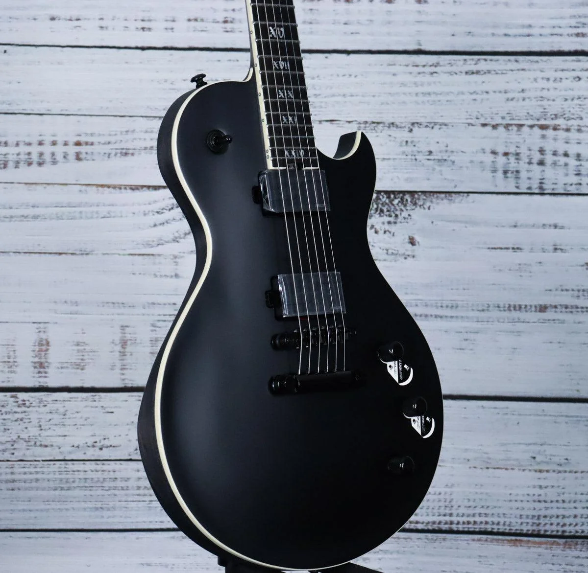 Schecter Solo-II SLS Elite Evil Twin | Satin Black - Image 4