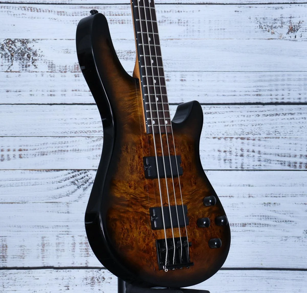 Schecter Standard Series C-4 Bass | Tobacco Burl - Image 3