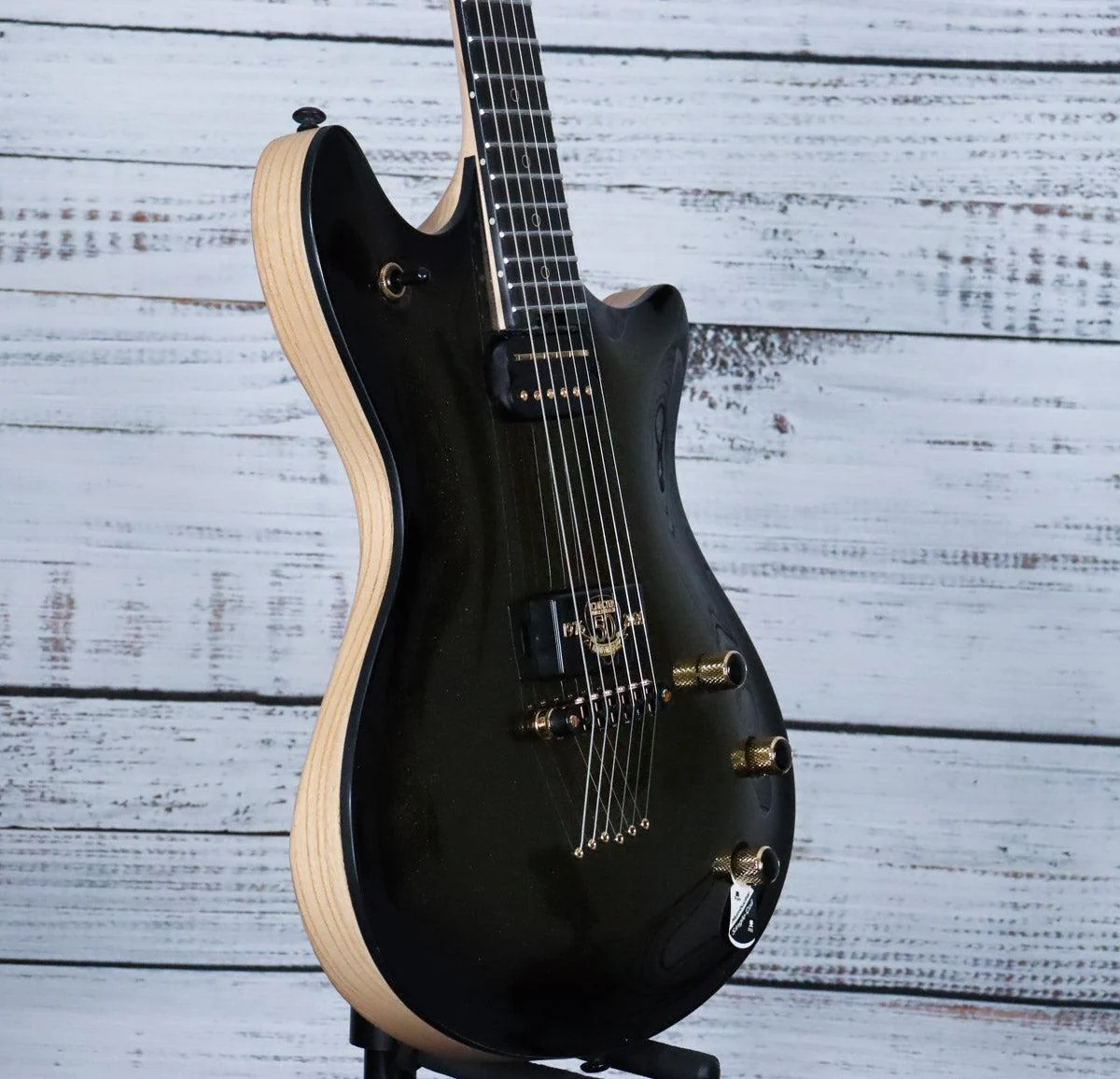 Schecter 4136 Tempest 50th Anniversary Electric Guitar w/ Hardcase | Gold Burst - Image 3