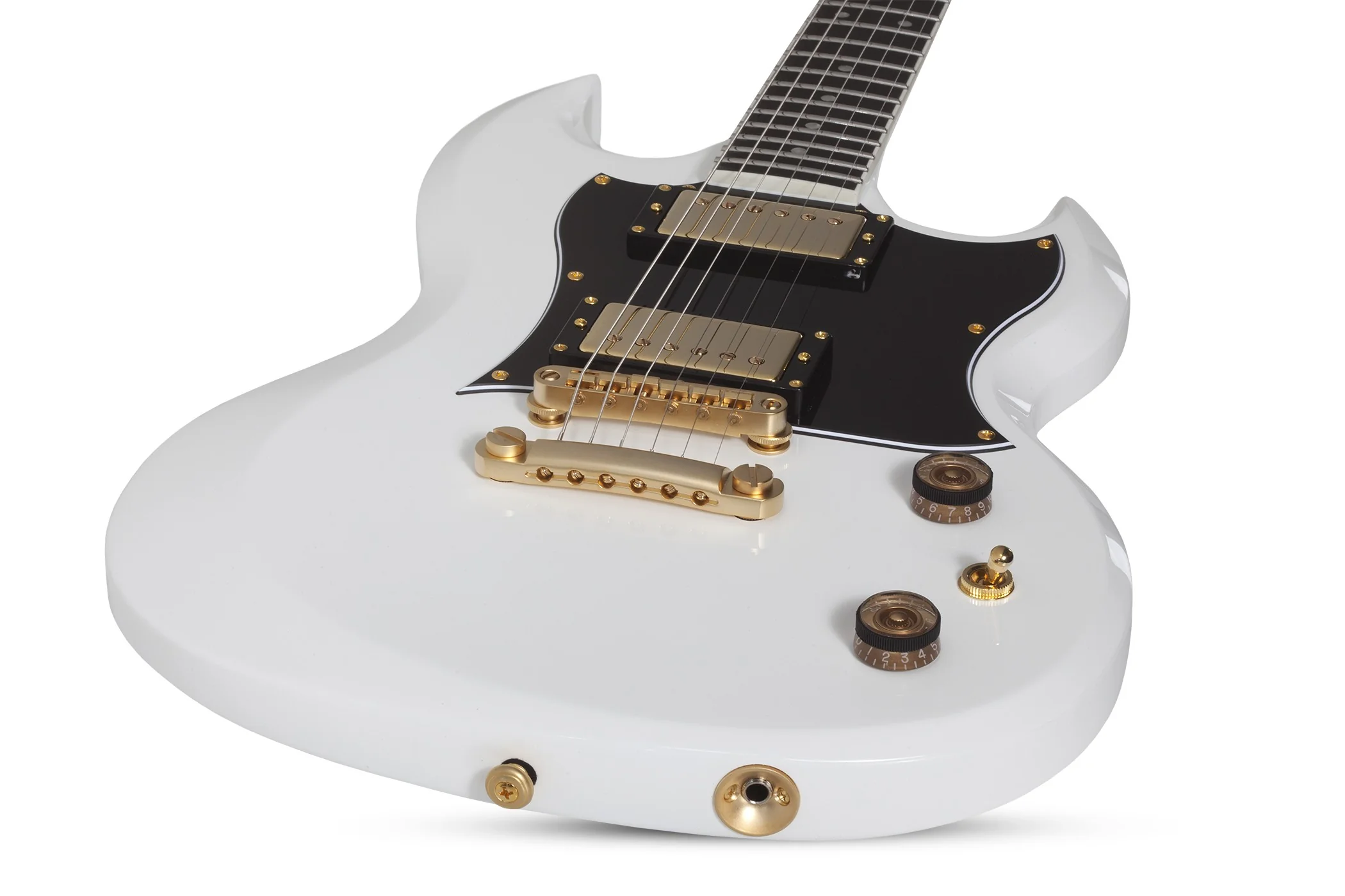 *DEMO* Schecter ZV-H6LLYW66D Signature Guitar | Gloss White - Image 5