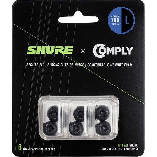 Shure Comply 100 Series Black Foam Sleeves | Large - Image 2