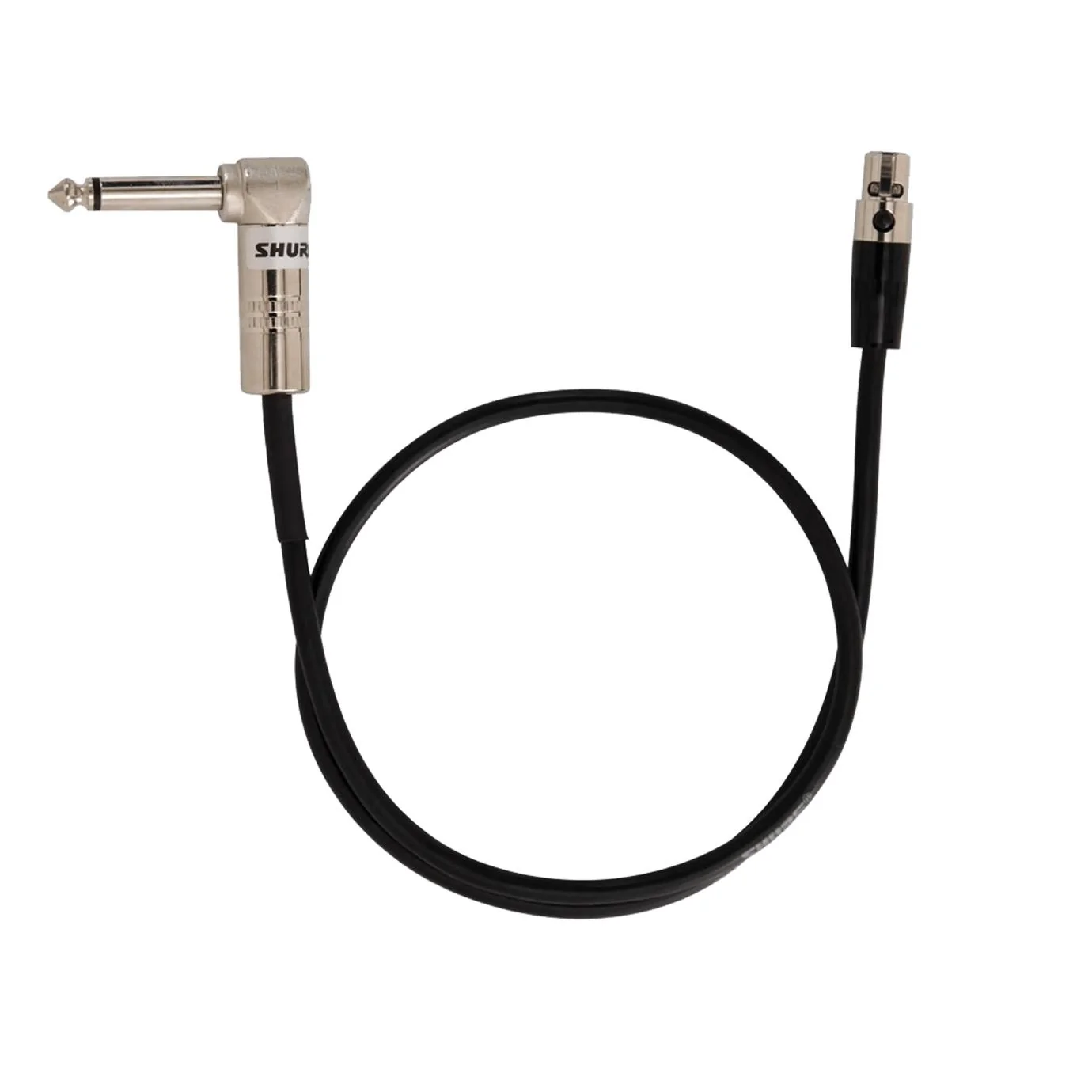 Shure WA304 Guitar Cable w/Right Angle 1/4In 4-pin Mini Connector | 2ft