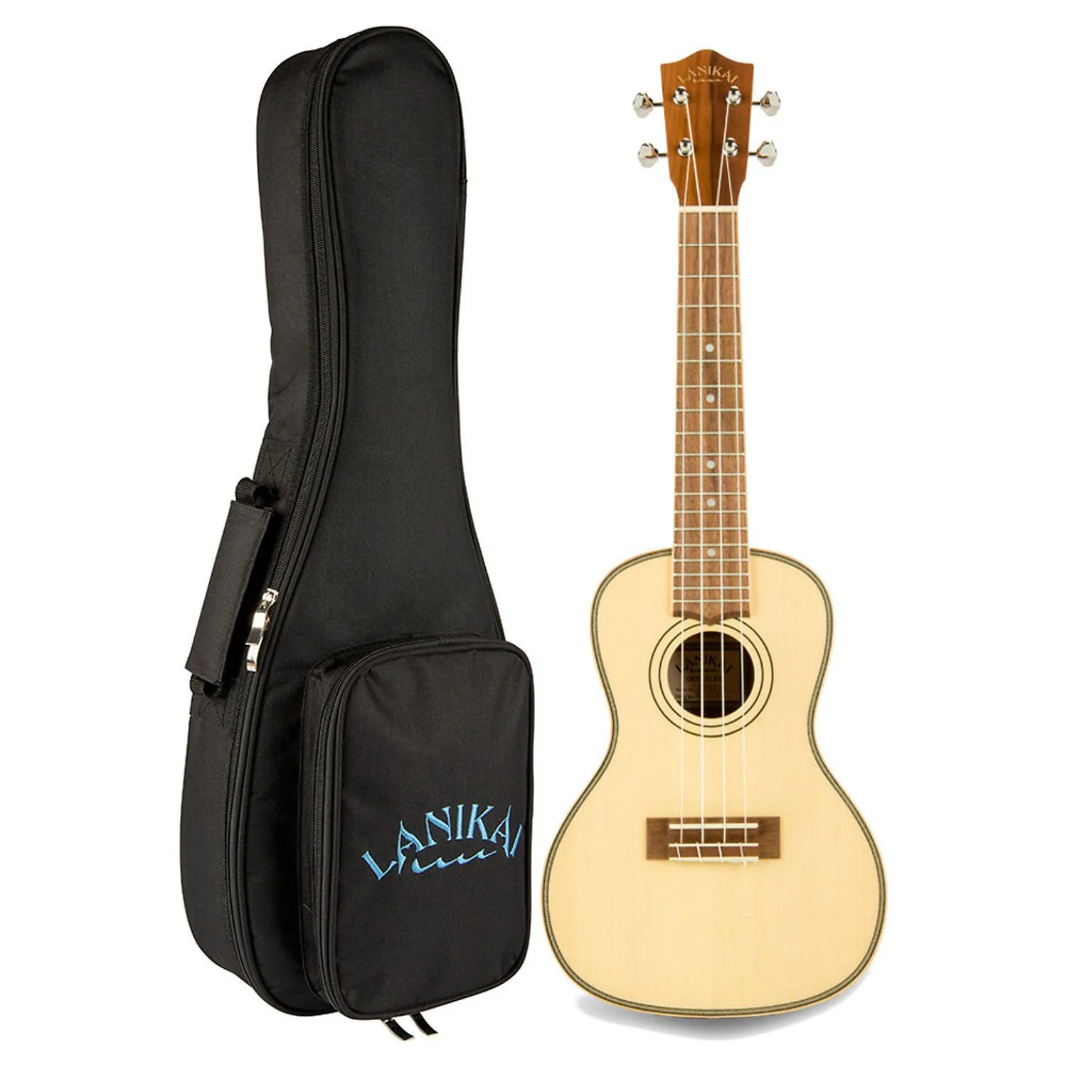 Lanikai SPS Solid Spruce Top Concert Ukulele - Image 4