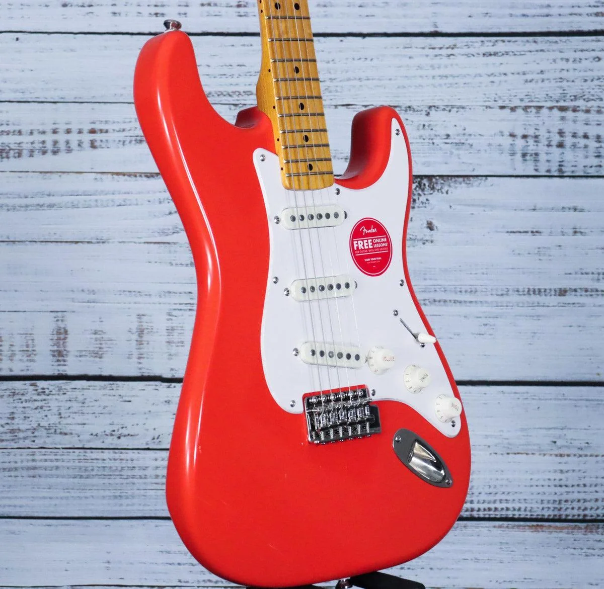Squier Classic Vibe '50s Stratocaster Electric Guitar | Fiesta Red - Image 3
