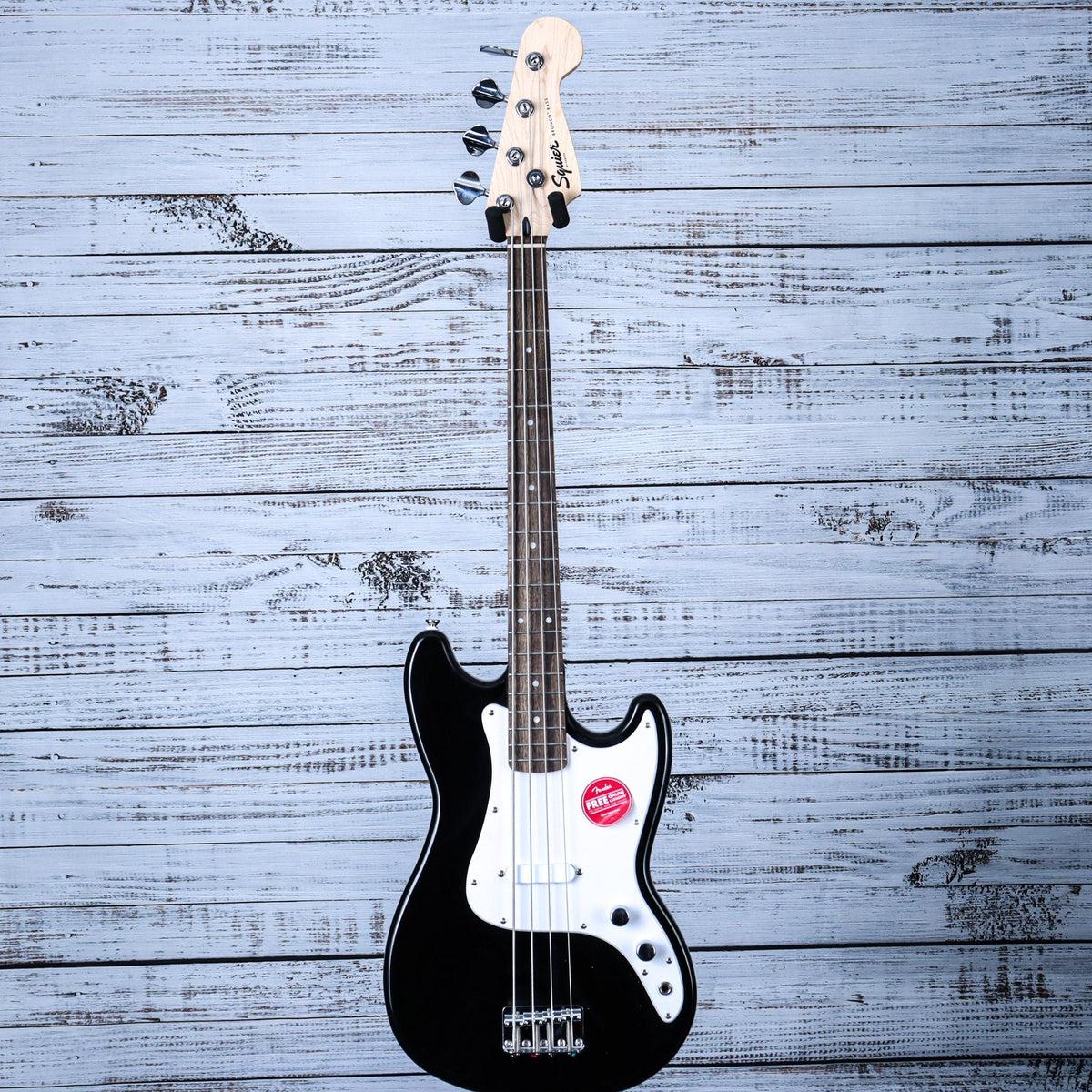 Squier Sonic Bronco Short-Scale Bass Guitar | Black, Indian Laurel Fretboard - Image 3