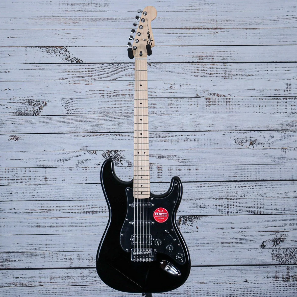 Squier Sonic Stratocaster HSS Electric Guitar | Black - Image 3