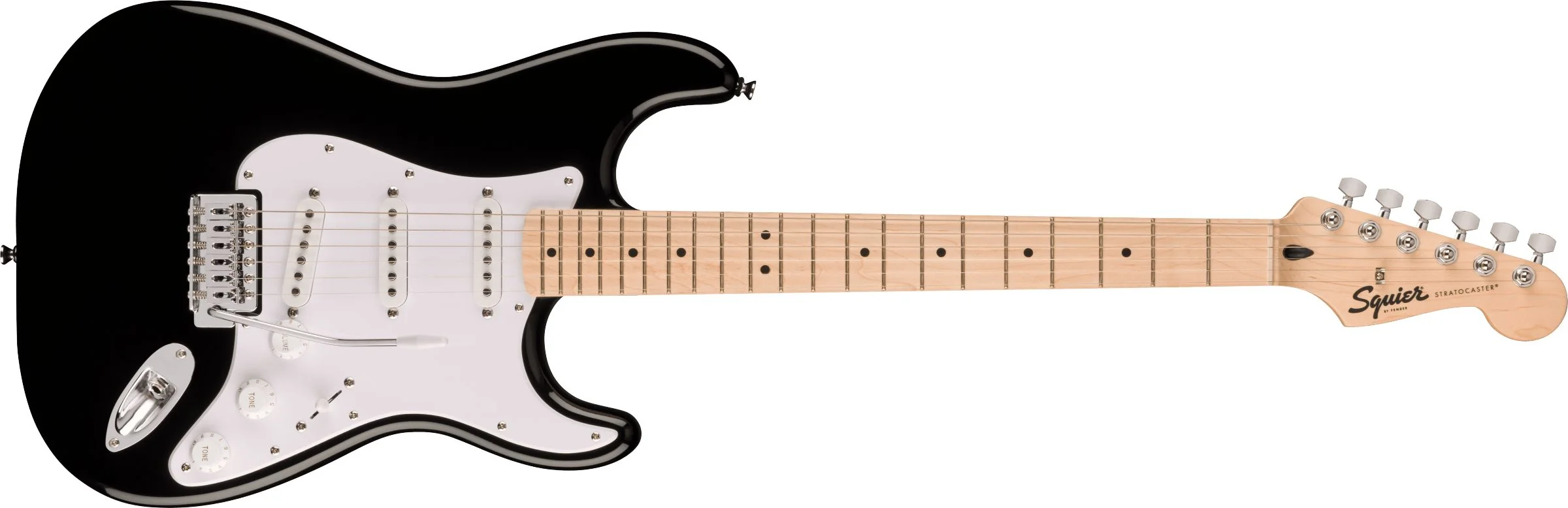 Squier Sonic Stratocaster SSS Electric Guitar w/Tremolo | Black (BEGINNER) - Image 6
