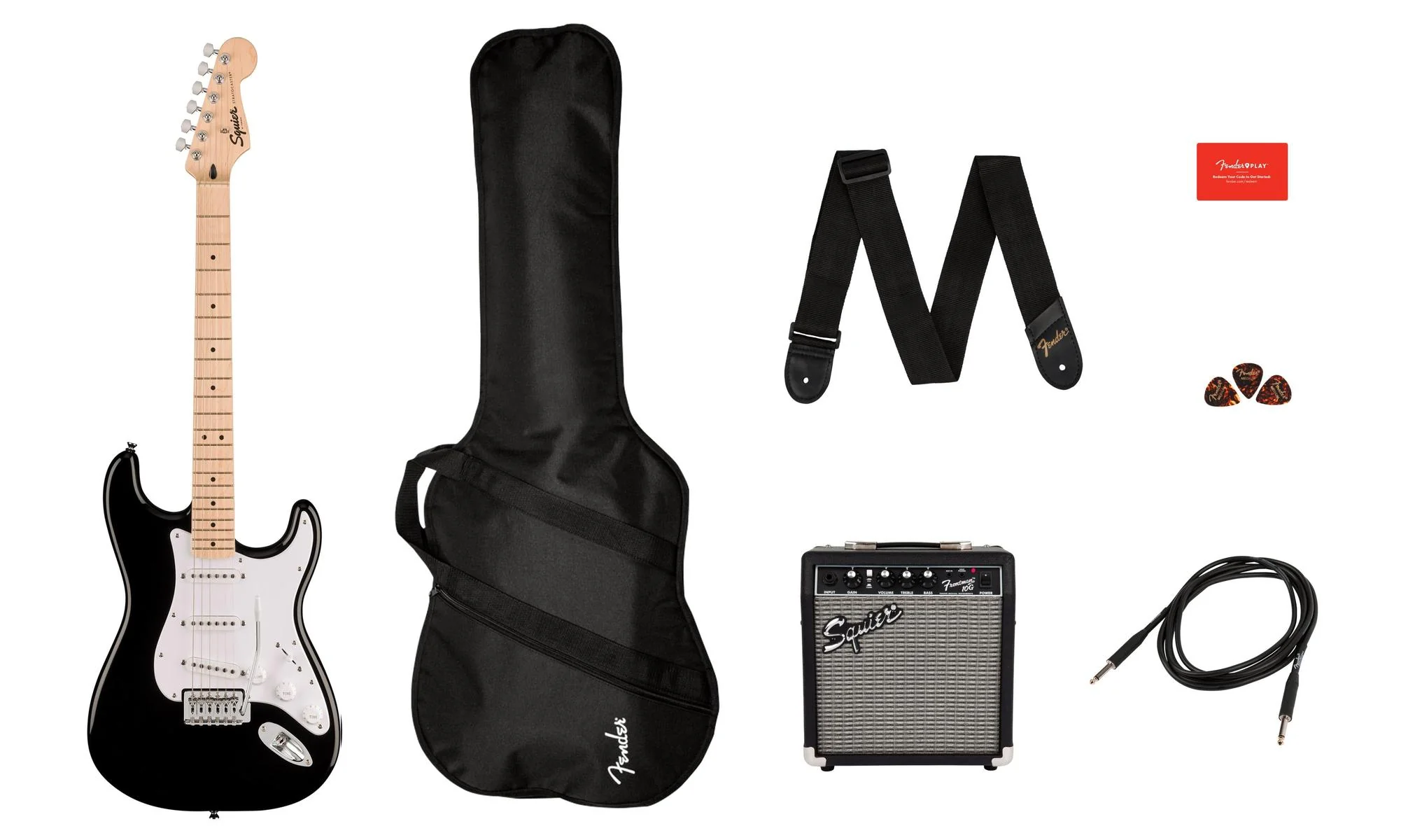 Squier Sonic Stratocaster Pack | Black - Image 3