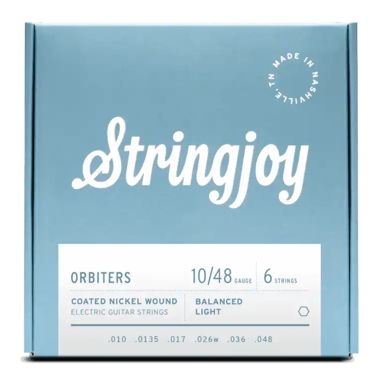 Stringjoy Orbiters Coated Electric Guitar Strings | 10-48 (Balanced Light)