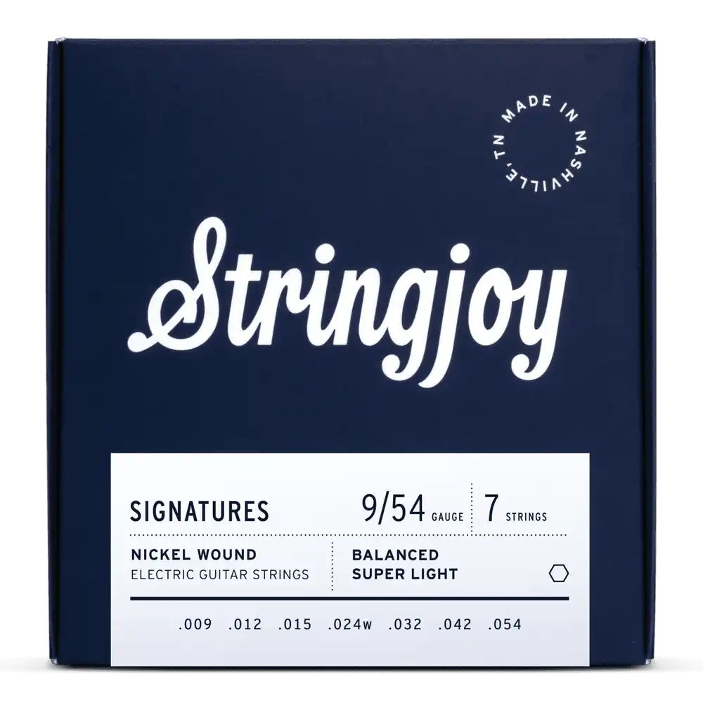 Stringjoy Signatures 7-String Electric Guitar | 9-54 (Balanced Super Light)