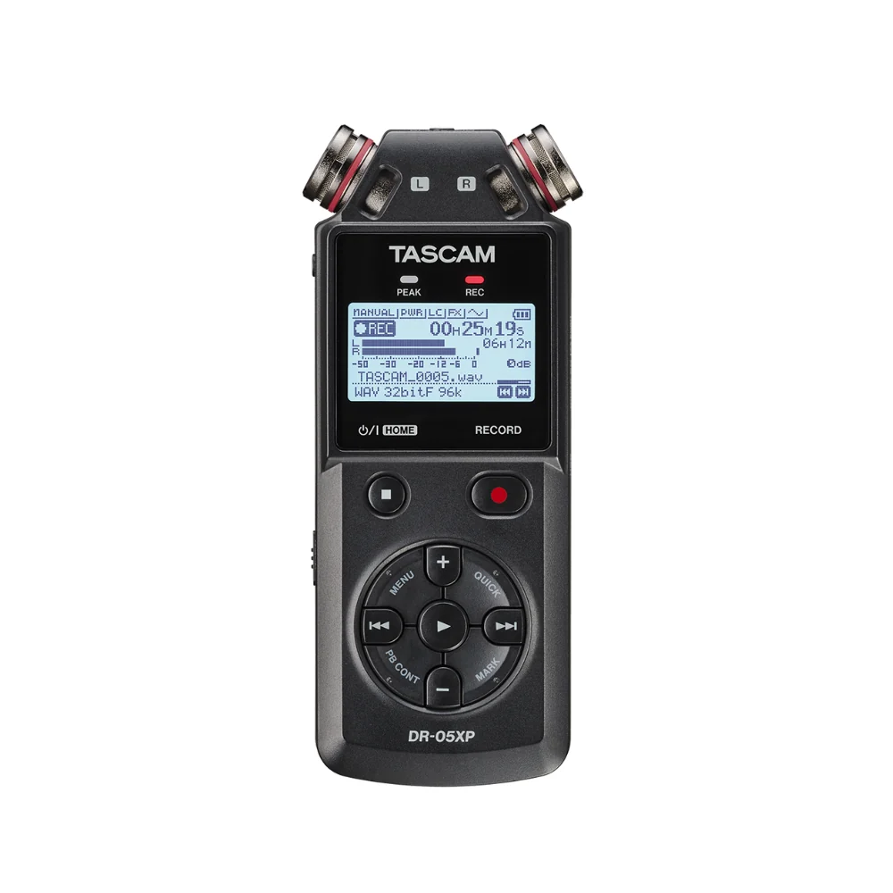 Tascam DR-05XP 2-Channel 32-Bit Float Portable Handheld Recorder w/USB-C Interface