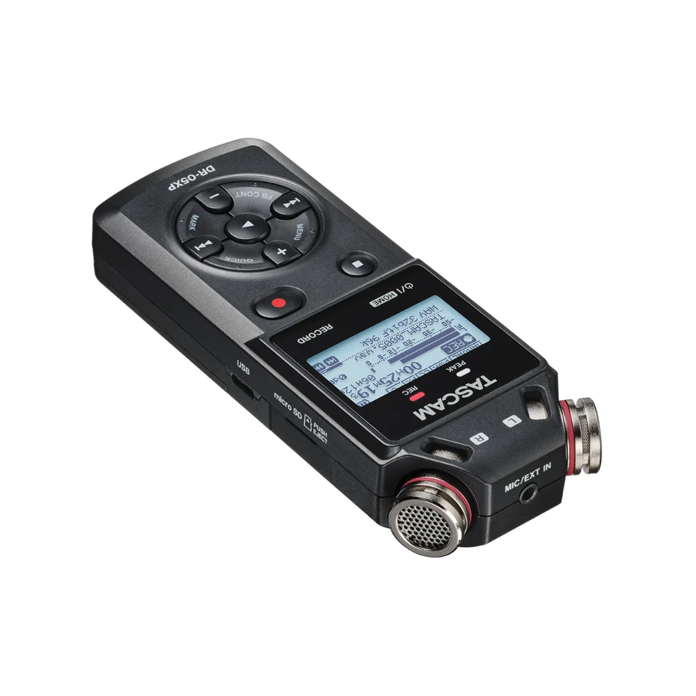 Tascam DR-05XP 2-Channel 32-Bit Float Portable Handheld Recorder w/USB-C Interface - Image 3