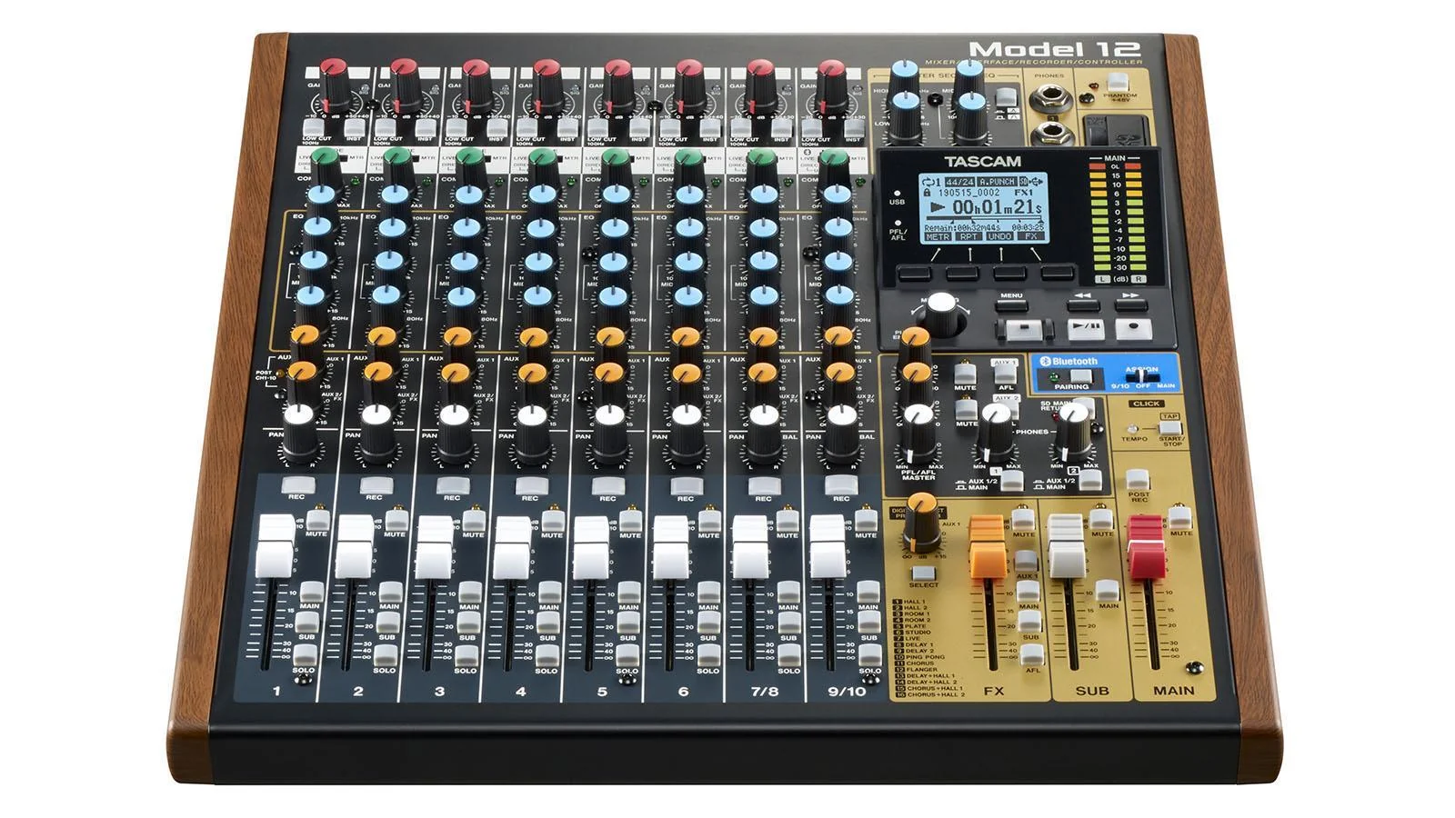 Tascam Model 12 Mixing Console w/Audio Interface - Image 2