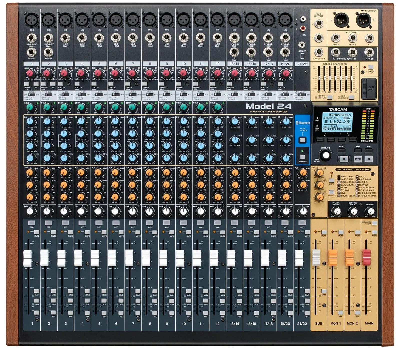 Tascam Model 24 Mixing Console w/Audio Interface