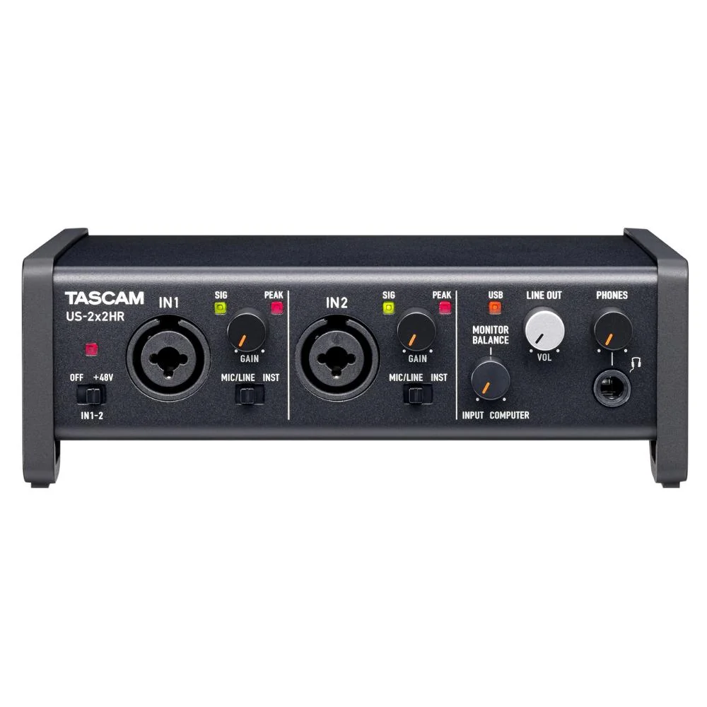 Tascam US-2X2HR 2-IN/2-OUT High Resolution USB Audio/MIDI Interface - Image 2