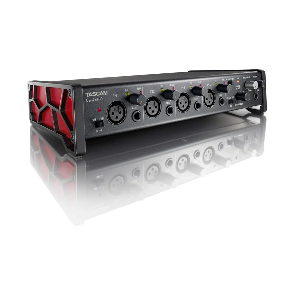 Tascam US-4x4HR 4-IN/4-OUT High-Resolution USB Audio/MIDI Interface