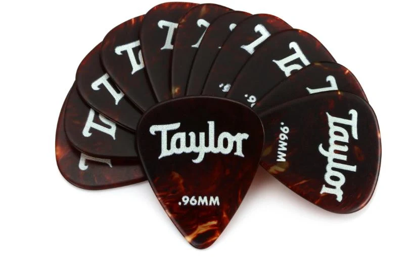 Taylor Celluloid 351 Picks | .96mm | Tortoise Shell (12-Pack)