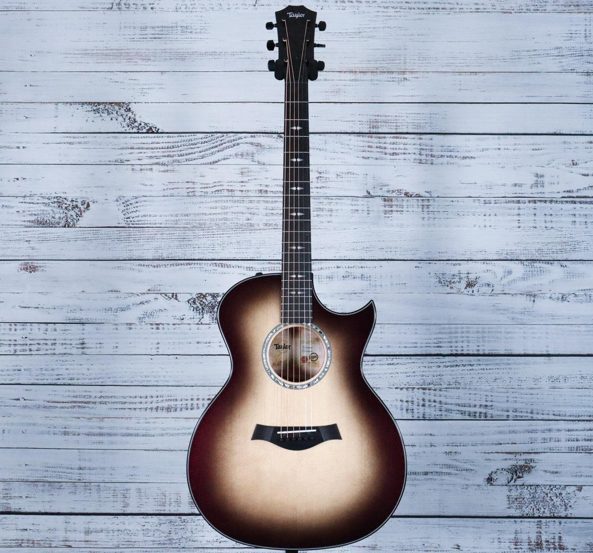 Taylor Custom C14ce B5026 Acoustic | Silver Cranberry Supernova - Image 3