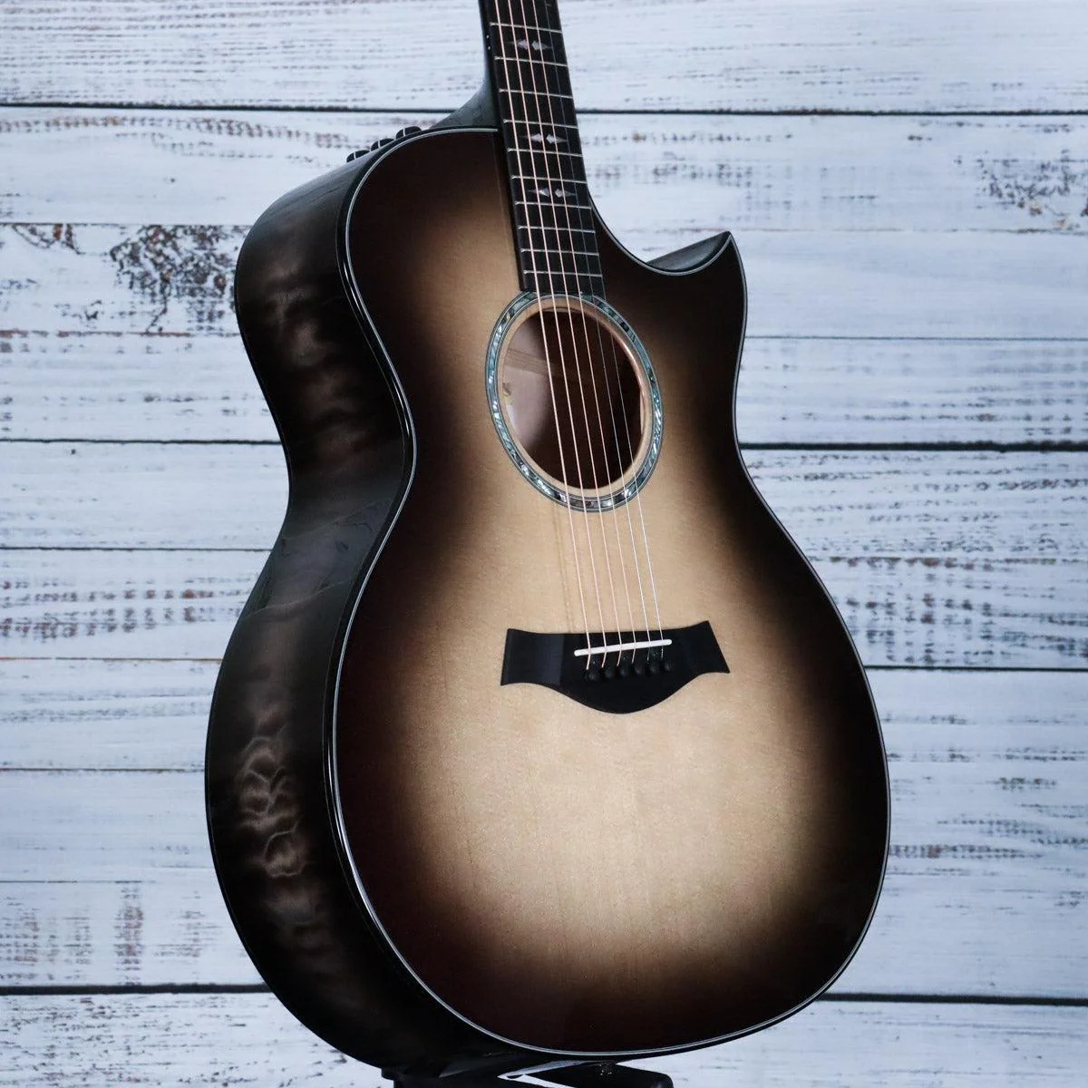 Taylor Custom C14ce B5026 Acoustic | Silver Cranberry Supernova - Image 5
