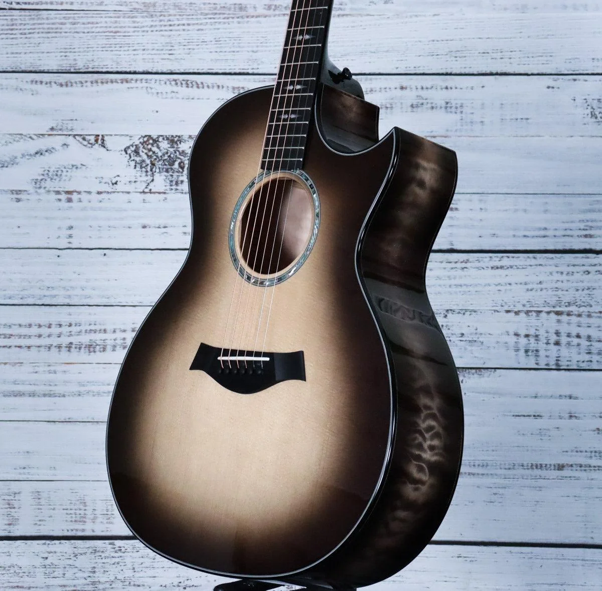 Taylor Custom C14ce B5026 Acoustic | Silver Cranberry Supernova - Image 6