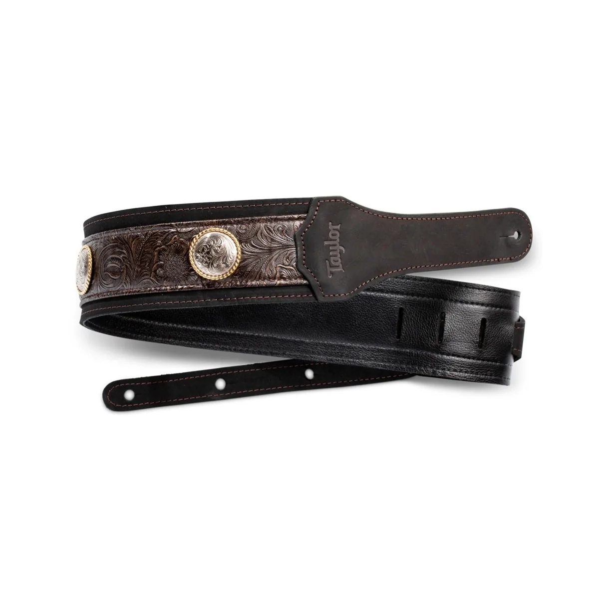 Taylor Grand Pacific Leather & Nickel Strap | Black