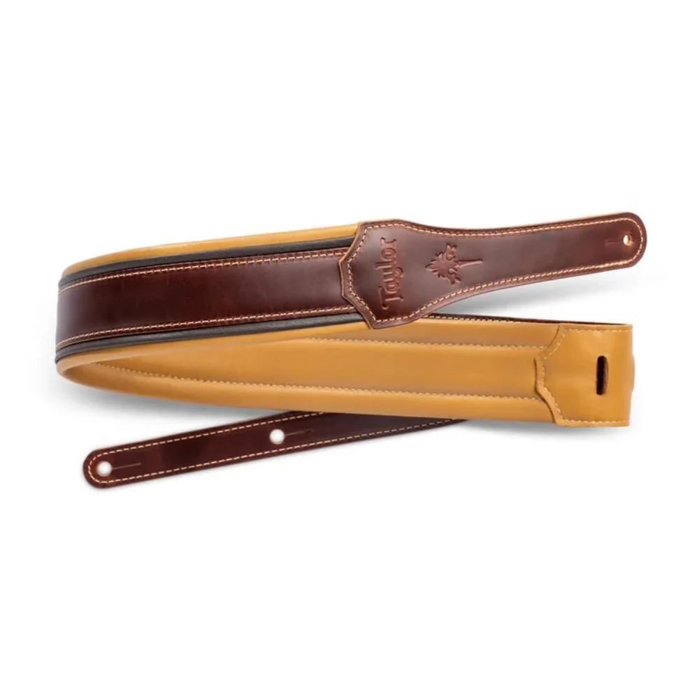 Taylor Ascension Cordovan Leather Guitar Strap | 2.5" | Brown/Black/Butterscotch