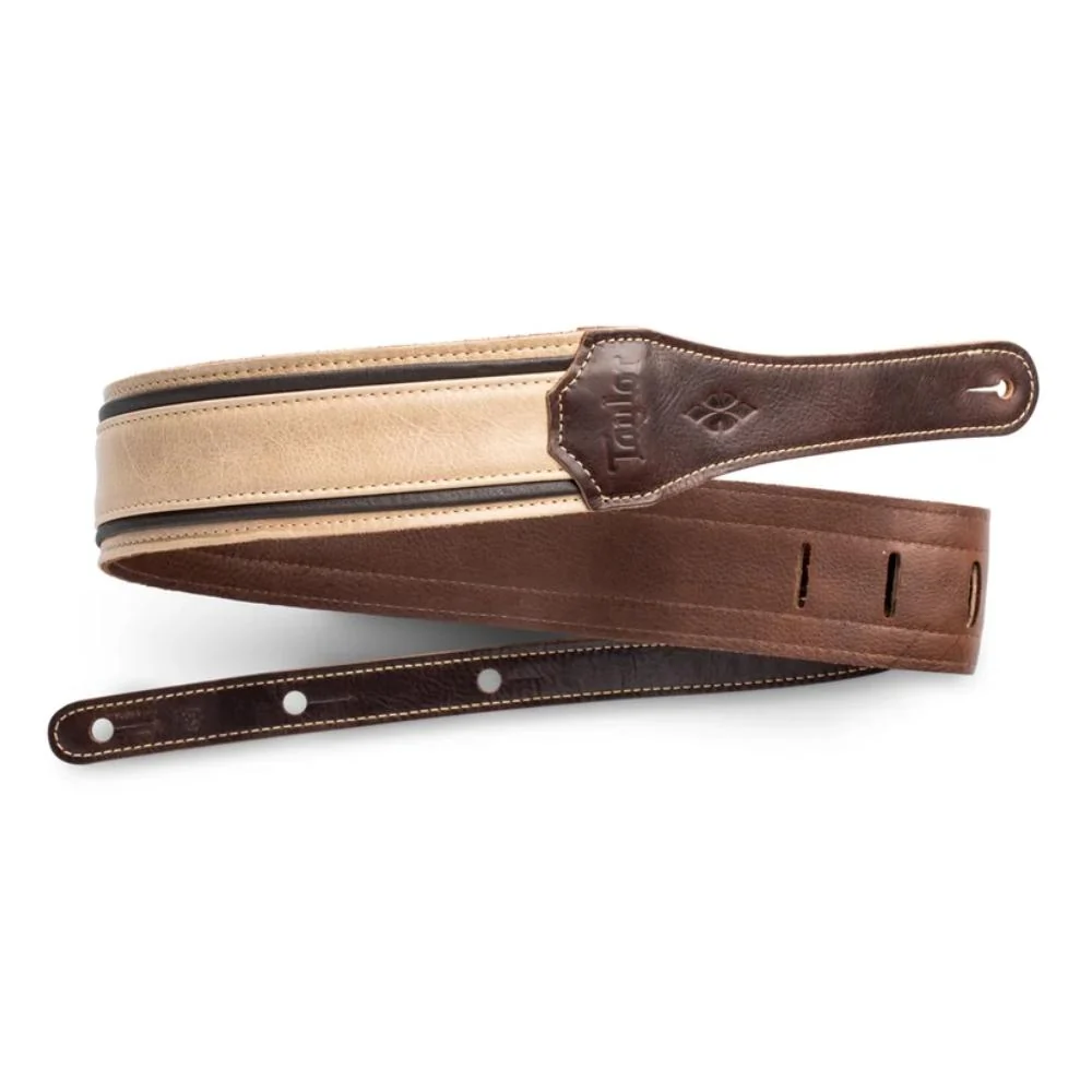 Taylor Reflections Leather Guitar Strap | 2.5" | Spruce & Ebony