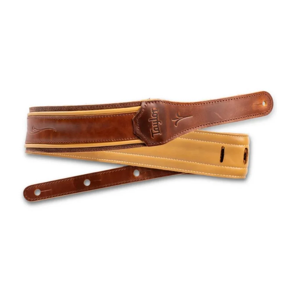 Taylor Spring Vine Leather Guitar Strap | 2.5" | Brown & Butterscotch