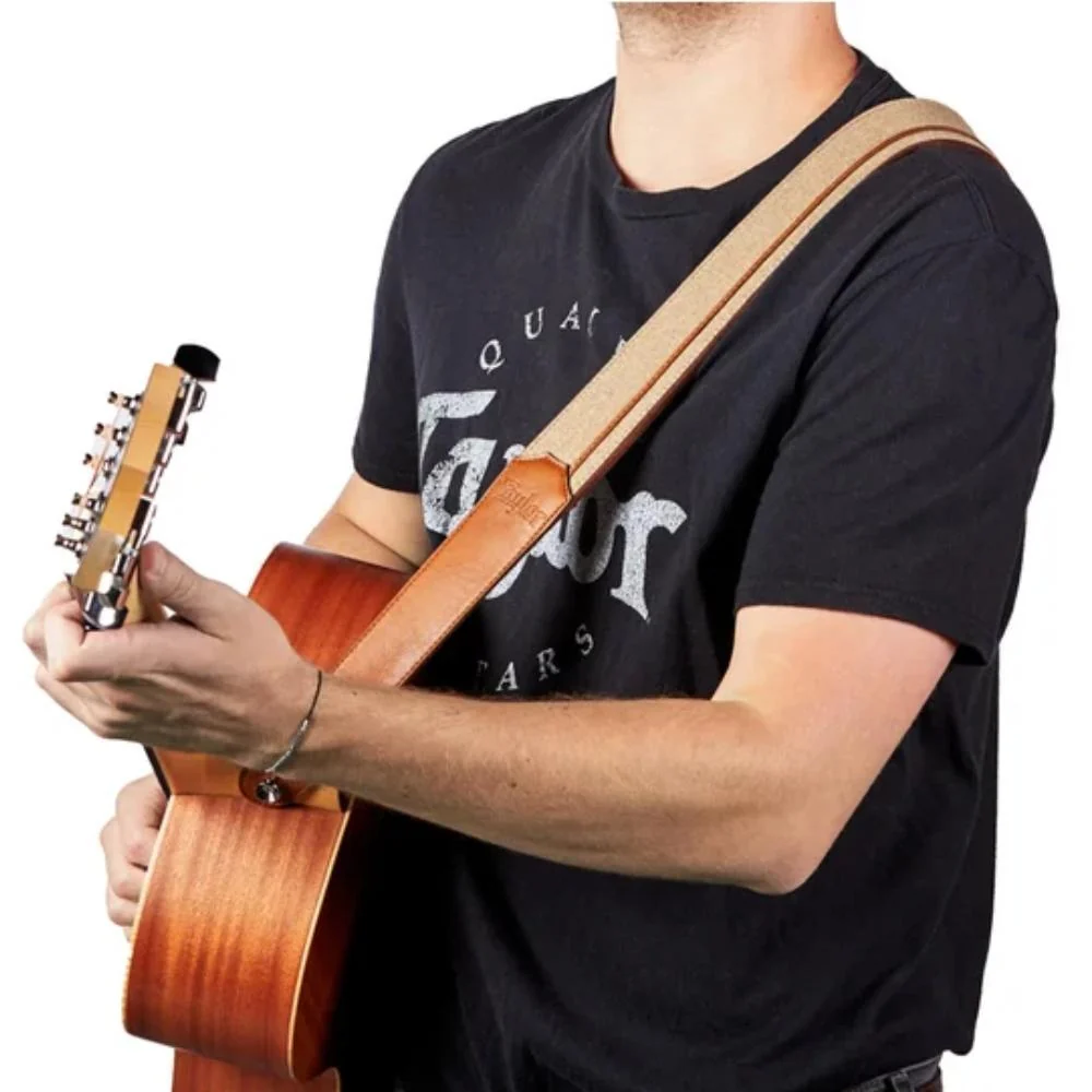 Taylor Vegan Leather Guitar Strap | 2.5" | Tan - Image 2