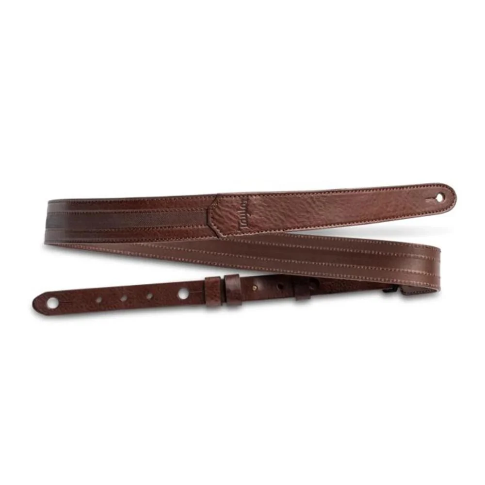 Taylor Vegan Leather Guitar Strap | 1.5" (Slim) | Chocolate Brown