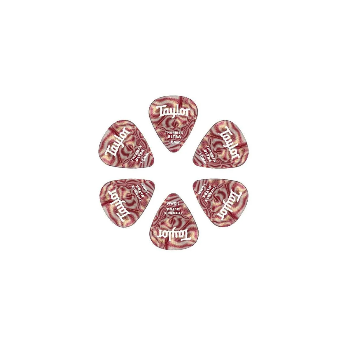 Taylor Premium 351 Thermex Ultra Pick | Ruby Swirl | 1.00mm (6-Pack)