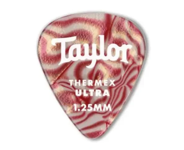 Taylor Premium 351 Thermex Ultra Pick | Ruby Swirl | 1.25 (6-Pack)