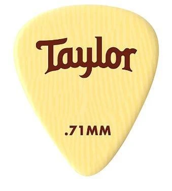 Taylor Premium DarkTone 351 Guitar Picks | Ivoroid | 0.71mm (6-Pack)
