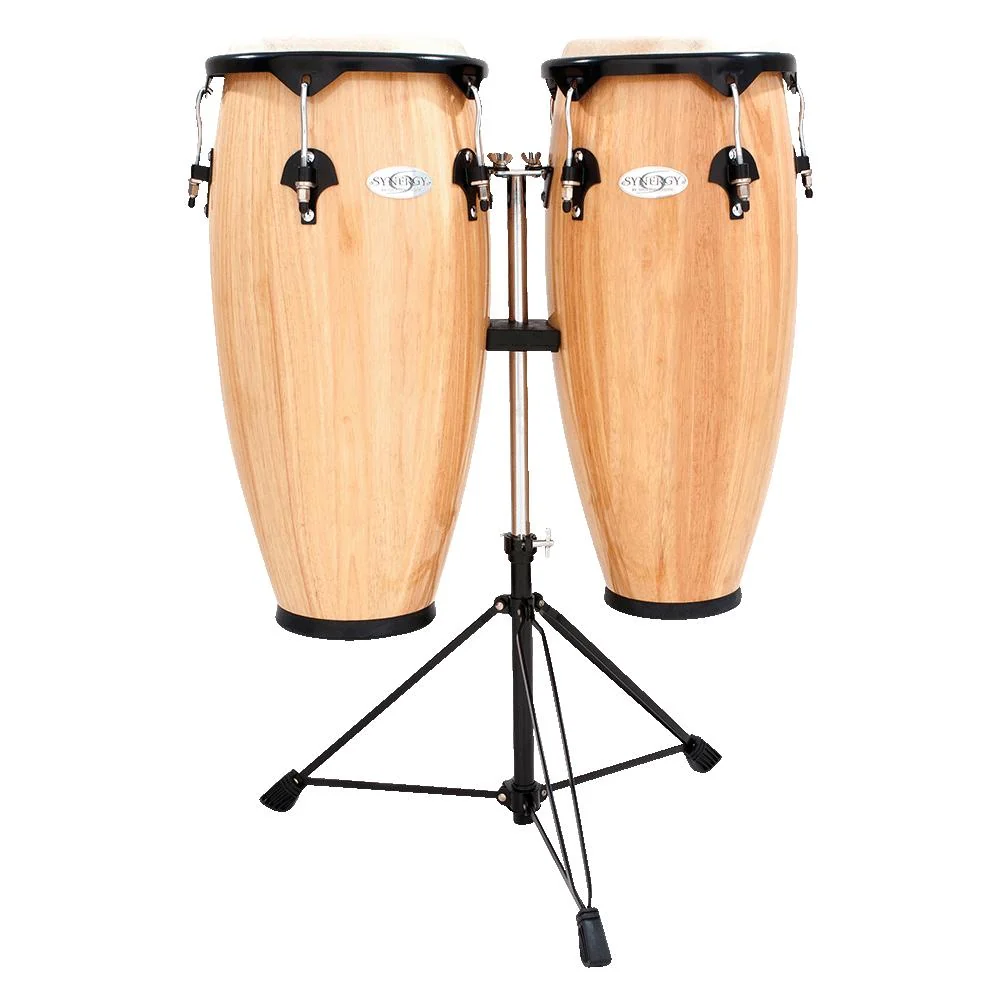 Toca Percussion Synergy Series Wood Conga Set w/Stand | Natural