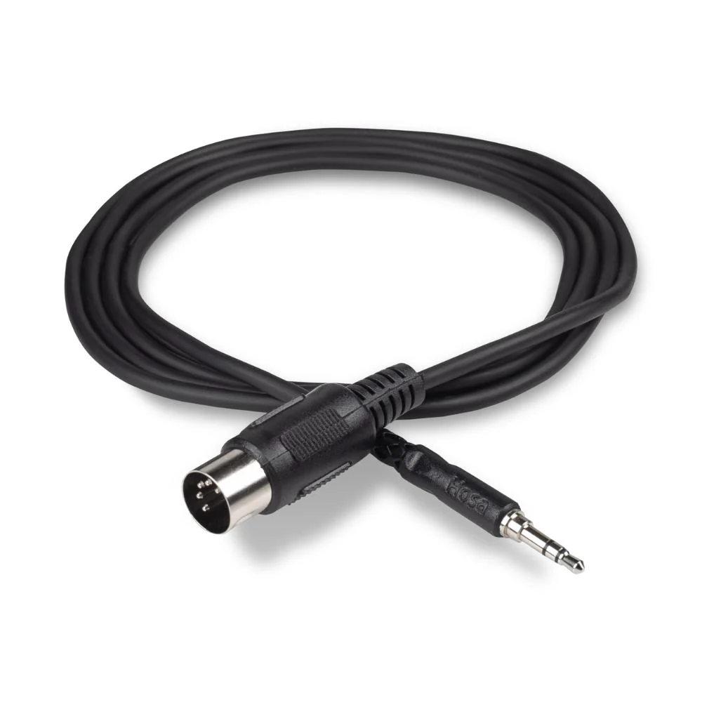 Hosa TRMA-104.5 MIDI Adapter Cable | TRS MIDI Type-A to Traditional 5-Pin MIDI (4.5ft)