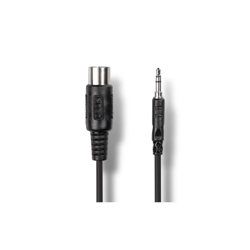 Hosa TRMA-104.5 MIDI Adapter Cable | TRS MIDI Type-A to Traditional 5-Pin MIDI (4.5ft) - Image 3