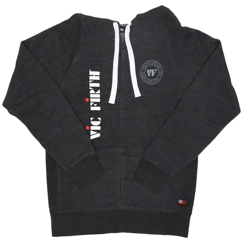 Vic Firth Zip Up Logo Hoodie | L