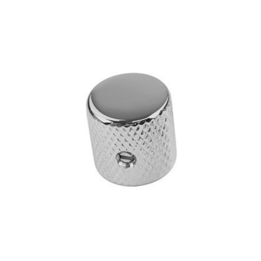 W.D. Music Barrel-Shaped Tele Style Electric Guitar Speed Knobs | Chrome (2-Pack)
